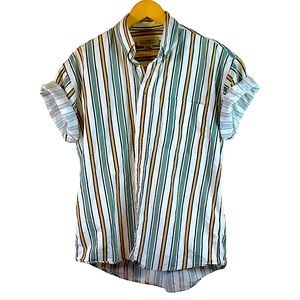 ⭐️ Vintage Natural Issue Vertical-Striped Shirt